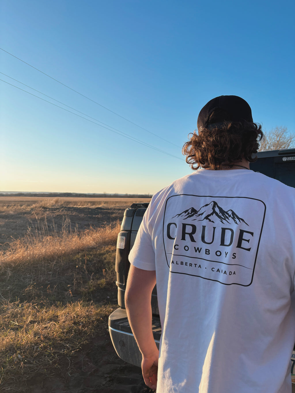Crude Mountain Tee - White