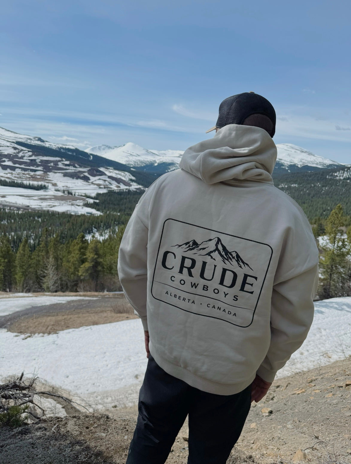 Crude Mountain Hoodie – Cream